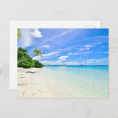 海岸線における樹木の景観写真 シーズンポストカード (正面/裏面)