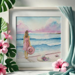 海岸線による水彩画 フォトプリント <br><div class="desc">「By the Shoreline」は、ビーチシーンの最新水彩画の一つで、柔らかいピンクのアートワークの色調と穏やかな青い海で穏やかな瞬間を捉えている。水の縁に座った女性と砂の中に座った第二のビーチの帽子が印象的なビーチアートで、つながりと反射の静かで象徴的な垣間見える。私のフロリダの水の色のコレクションの一部は、それは水の色のアートプリントとして利用可能高品質で、クリスマスにお母さんに贈り物を送るか、または思いやりある贈り物の提案を送信する母の日の贈り物のための有意義なオプションを作る。ビーチもしシーンの絵画が大好き描か、海岸線によって穏やかな水彩画に愛し、これは心から宇宙に加えられた追加だ。Do Tell A Belleで販売するためのより多くの水の色のアートを発見。</div>