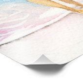 海岸線による水彩画 フォトプリント (角)