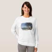 海岸線に沿うビーチの木 Tシャツ (正面フル)
