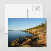 海岸線のアカディア ポストカード (正面/裏面)