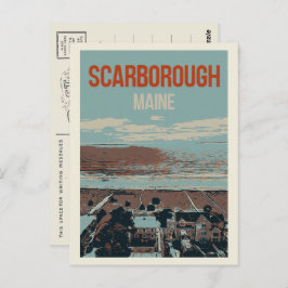 海岸線のビューScarborough Maine USA ポストカード