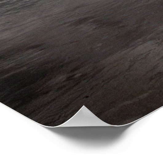 海岸線のポスター上の平和な波 ポスター (角)