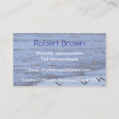 海岸線の名刺に沿う飛ぶ鳥 名刺 (裏面)