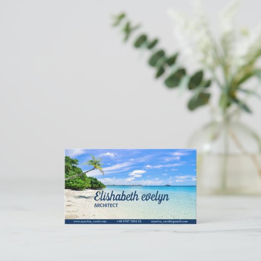 海岸線の木々 名刺 (スタンド正面)