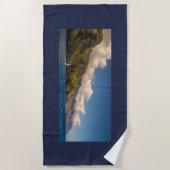 海岸線の航海 ビーチタオル (正面)