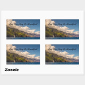 海岸線の航海 長方形シール (シート)