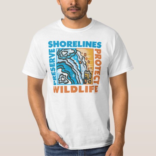 海岸線を保持 – 保護 Wildife Tシャツ (正面)