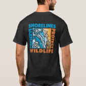 海岸線を保持 – 保護 Wildife Tシャツ (裏面)