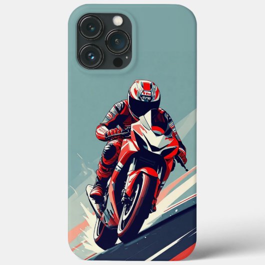 🌅 海岸線を疾走するスポーツバイクライダー Case-Mate iPhoneケース (裏面)