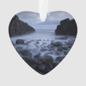 海岸線沿いの小石と海の名前 オーナメント (裏面)