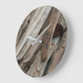 海岸線流木 ラージ壁時計 (傾斜)