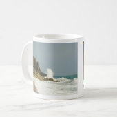 海岸線美しい コーヒーマグカップ (正面左)