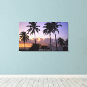 海岸線聖キッツ キャンバスプリント (インサイチュ (ウッドフロア))