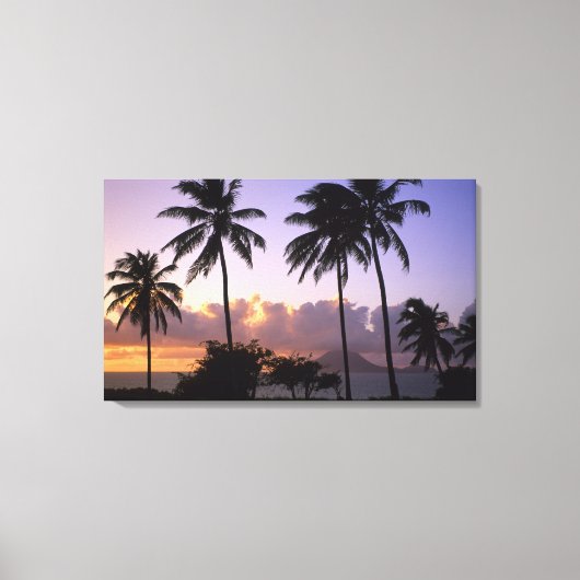 海岸線聖キッツ キャンバスプリント (正面)