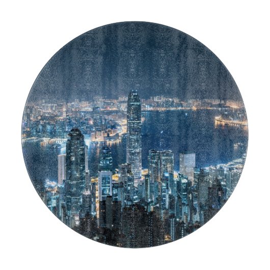 海岸線 |アジアの香港島 カッティングボード (正面)