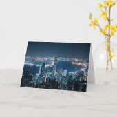 海岸線 |アジアの香港島 カード (黄色い花)