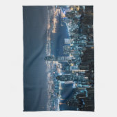 海岸線 |アジアの香港島 キッチンタオル (縦)