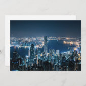 海岸線 |アジアの香港島 サンキューカード (正面/裏面)