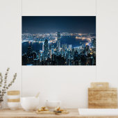 海岸線 |アジアの香港島 ポスター (キッチン)