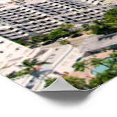 海岸線 |アーバンビーチ、マイアミ、フロリダ ポスター (角)