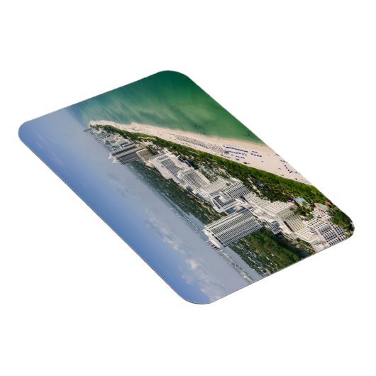 海岸線 |アーバンビーチ、マイアミ、フロリダ マグネット (右側)