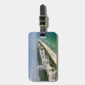 海岸線 |アーバンビーチ、マイアミ、フロリダ ラゲッジタグ (正面縦)