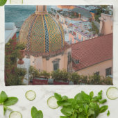 海岸線 |イタリア，アマルフィ海岸，ポジターノ キッチンタオル (折り畳み)