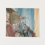 海岸線 |イタリア，アマルフィ海岸，ポジターノ タペストリー (正面(横))