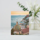 海岸線 |イタリア，アマルフィ海岸，ポジターノ ポストカード (スタンド正面)