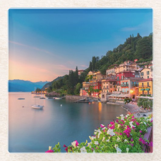 海岸線 |イタリア,ロンバルディア,バレナ ガラスコースター (正面)