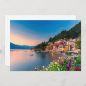 海岸線 |イタリア，ロンバルディア，バレナ サンキューカード (正面/裏面)