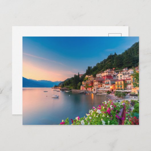 海岸線 |イタリア,ロンバルディア,バレナ ポストカード (正面/裏面)