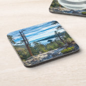 海岸線 カリフォルニア州タホ湖エメラルド湾 コースター (左側)