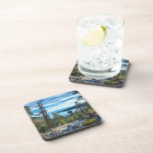 海岸線 カリフォルニア州タホ湖エメラルド湾 コースター (右側)