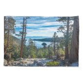 海岸線 カリフォルニア州タホ湖エメラルド湾 枕カバー (裏面)