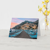 海岸線 |カンパニア（イタリア） カード (黄色い花)