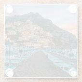 海岸線 |カンパニア（イタリア） ガラスコースター (裏面)