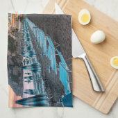 海岸線 |カンパニア（イタリア） キッチンタオル (四つ折り)