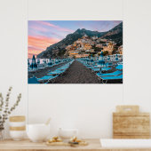 海岸線 |カンパニア（イタリア） ポスター (キッチン)