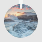 海岸線 |カーメル・カリフォルニア オーナメント (裏面)