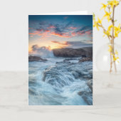 海岸線 |カーメル・カリフォルニア カード (黄色い花)