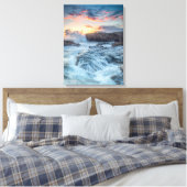 海岸線 |カーメル・カリフォルニア キャンバスプリント (インサイチュ (寝室))