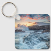 海岸線 |カーメル・カリフォルニア キーホルダー (正面)
