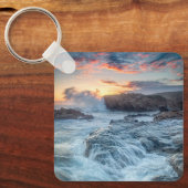 海岸線 |カーメル・カリフォルニア キーホルダー (正面)