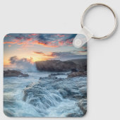 海岸線 |カーメル・カリフォルニア キーホルダー (裏面)