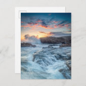 海岸線 |カーメル・カリフォルニア ポストカード (正面/裏面)