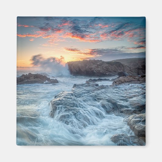 海岸線 |カーメル・カリフォルニア マグネット (正面)