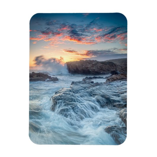 海岸線 |カーメル・カリフォルニア マグネット (縦)