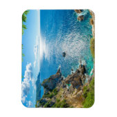 海岸線 |ギリシャ・コルフ,パラアイオカストリッサ マグネット (縦)